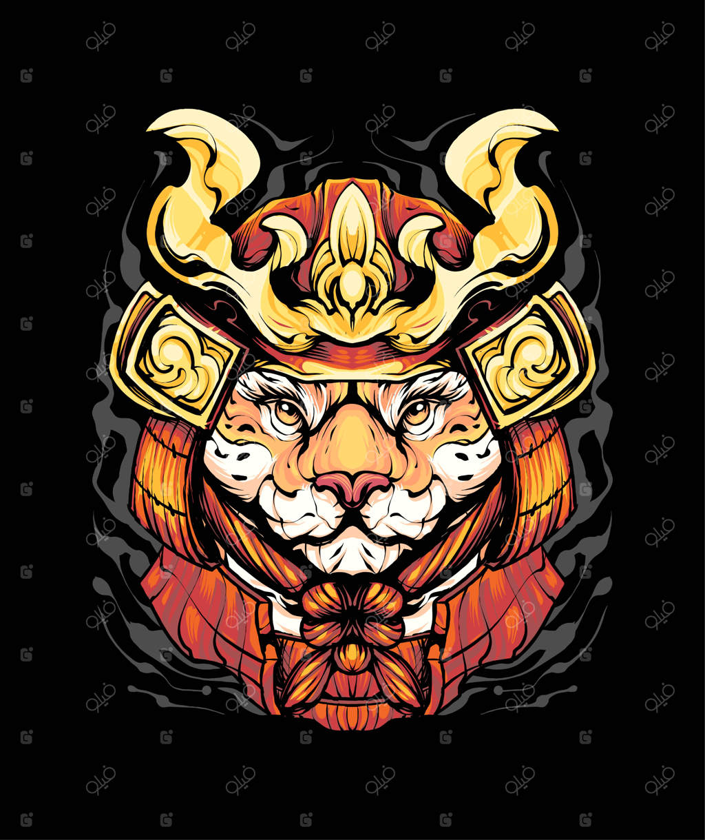 تصویرسازی سامورایی یوزپلنگ