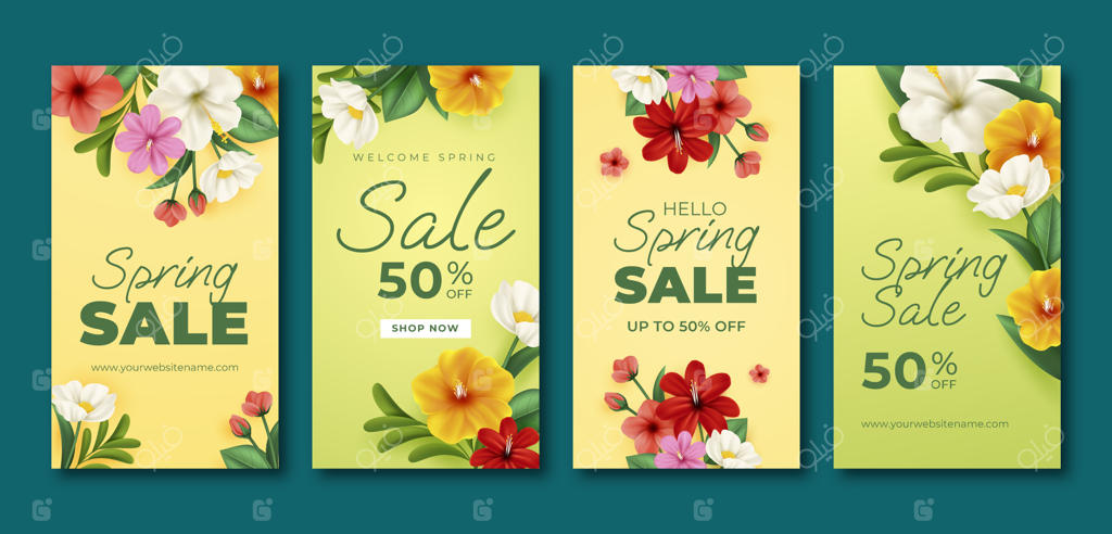 مجموعه استوری‌های اینستاگرام بهاری و واقع‌گرایانه