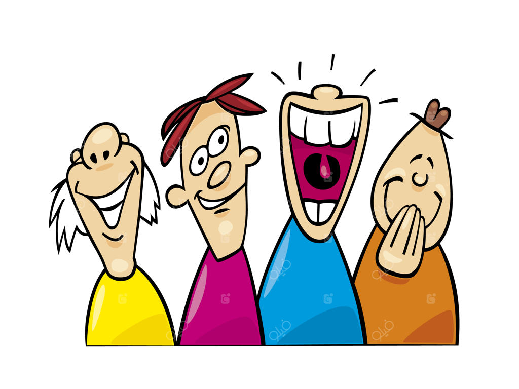 دوستان شاد در حال خندیدن با هم