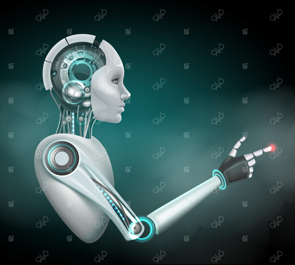 مفهوم پروفایل زن سایبورگ تخیلی