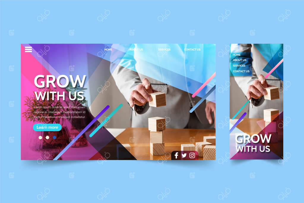 صفحه فرود رشد کسب و کار