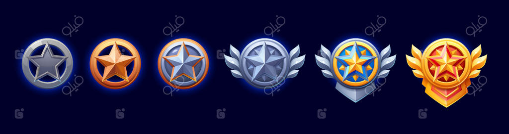 مدال‌های ستاره‌ای و رتبه‌بندی کارتونی بازی‌ها