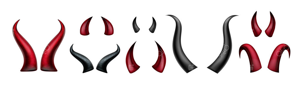 مجموعه‌ای از شاخ‌های شیطانی واقعی