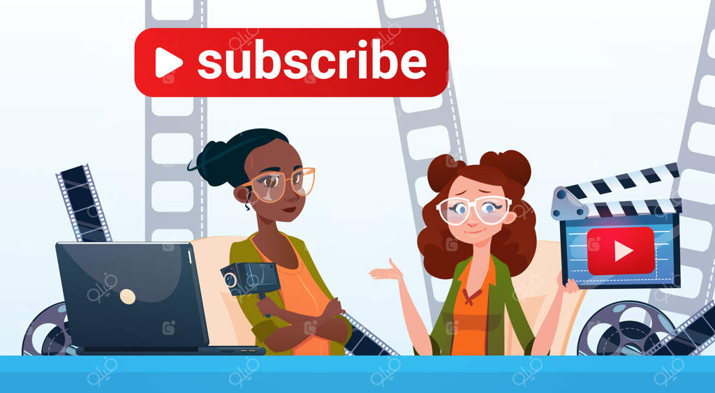 مفهوم اشتراک‌گذاری: پخش زنده بلاگرهای ویدیویی دو زن آنلاین