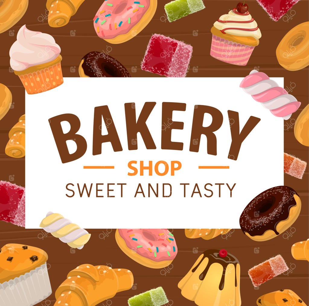 کیک‌ها و شیرینی‌های قنادی و دسرهای پاتیسری