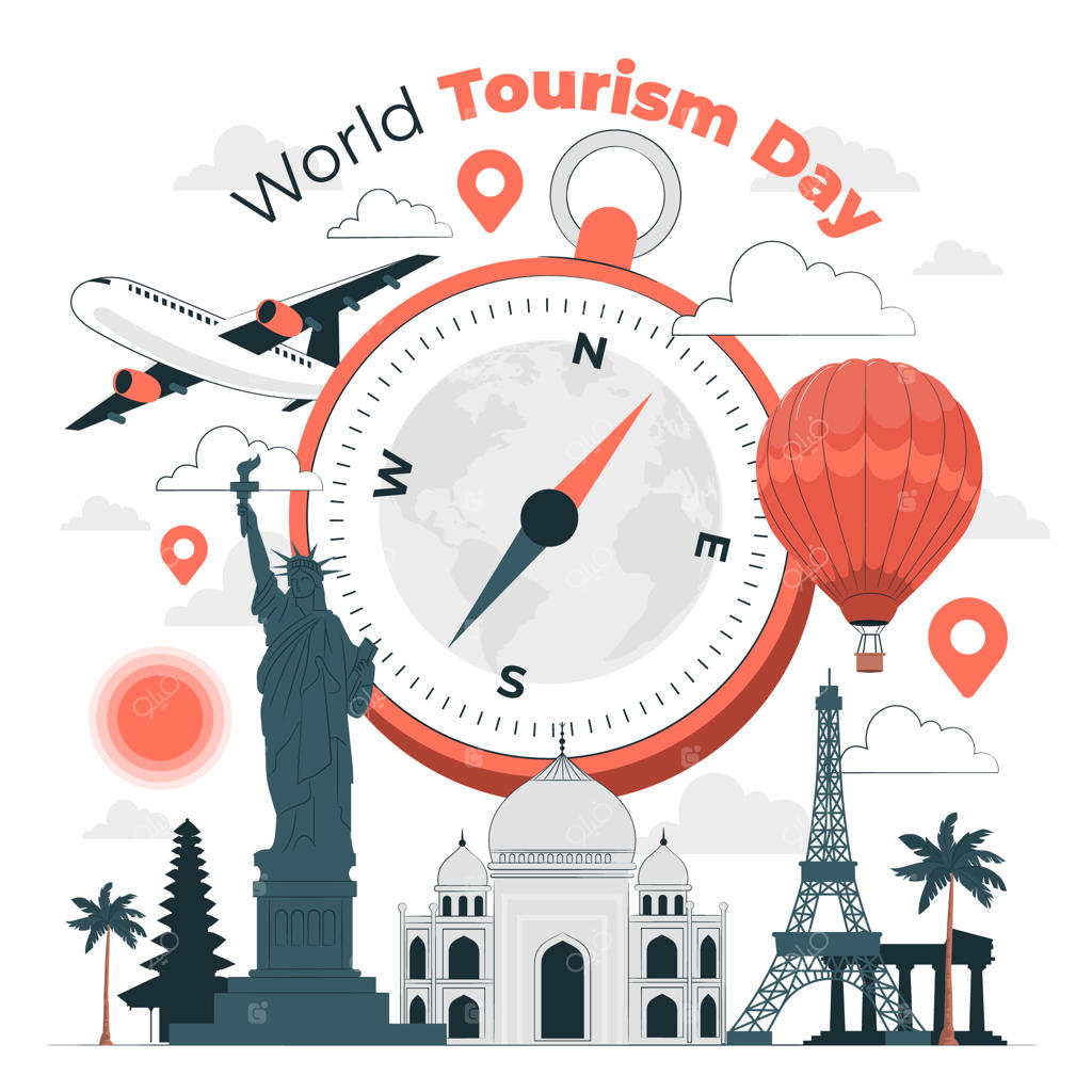 تصویرسازی مفهومی روز جهانی گردشگری