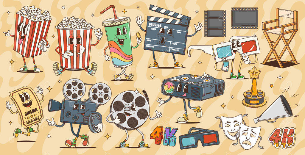 شخصیت‌های کارتونی و سینمایی با استایل رترو و جذاب