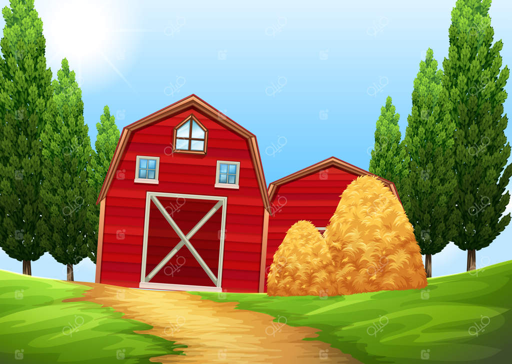 انبارها و توده‌های کاه در زمین‌های کشاورزی