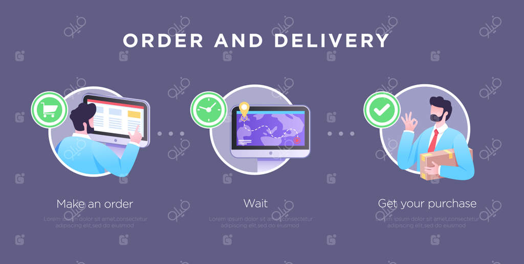 قالب اسلاید ارائه: تصویرسازی مفهوم خرید - تصویرسازی وکتور
