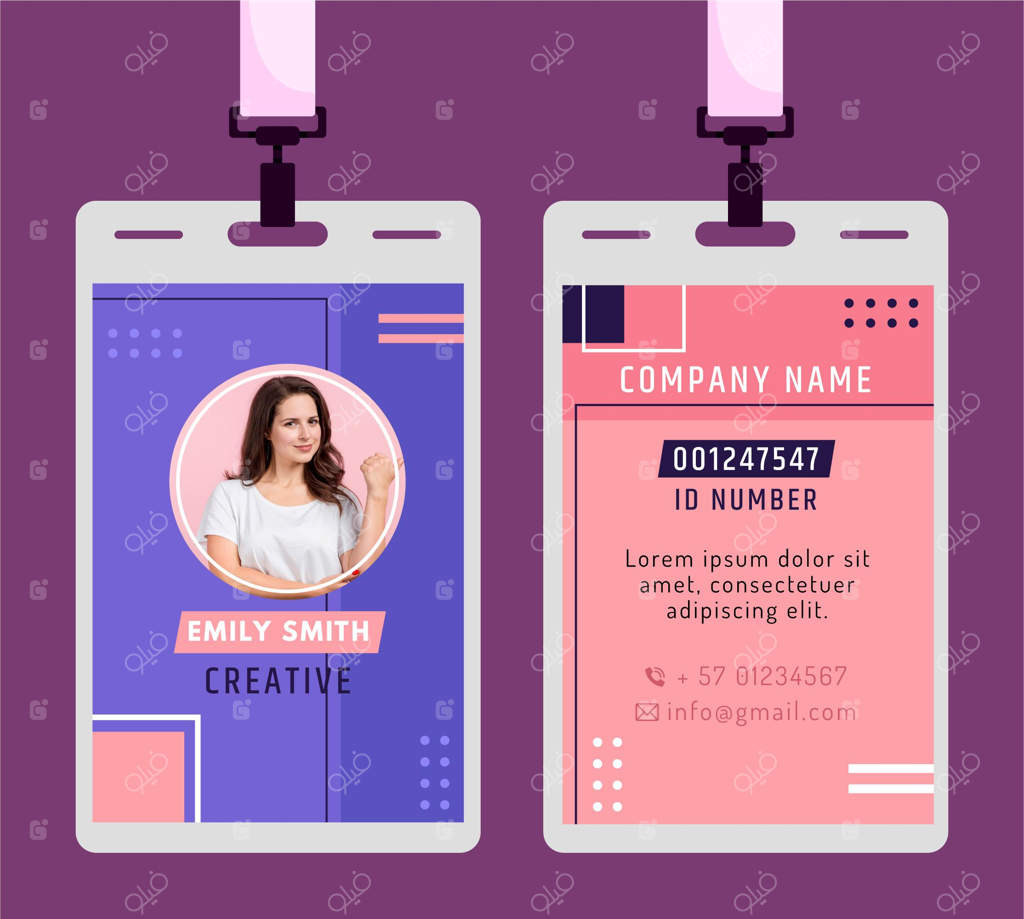 کارت شناسایی به سبک مینیمالیستی