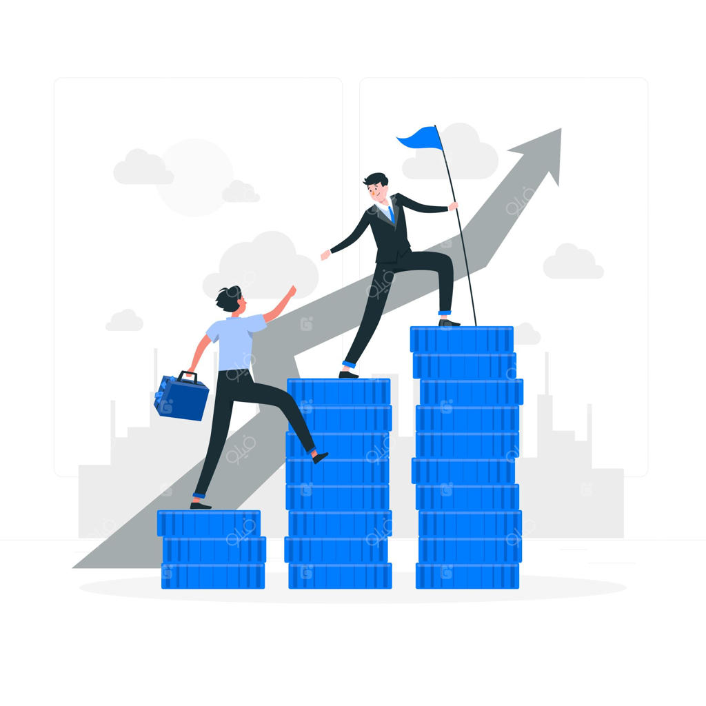 تصویرسازی مفهوم رهبران مالی