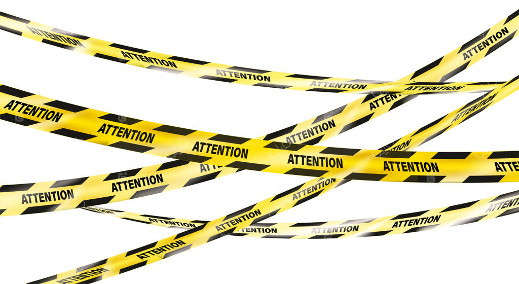 تصویر برداری واقع‌گرایانه: روبان‌های هشدار دهنده