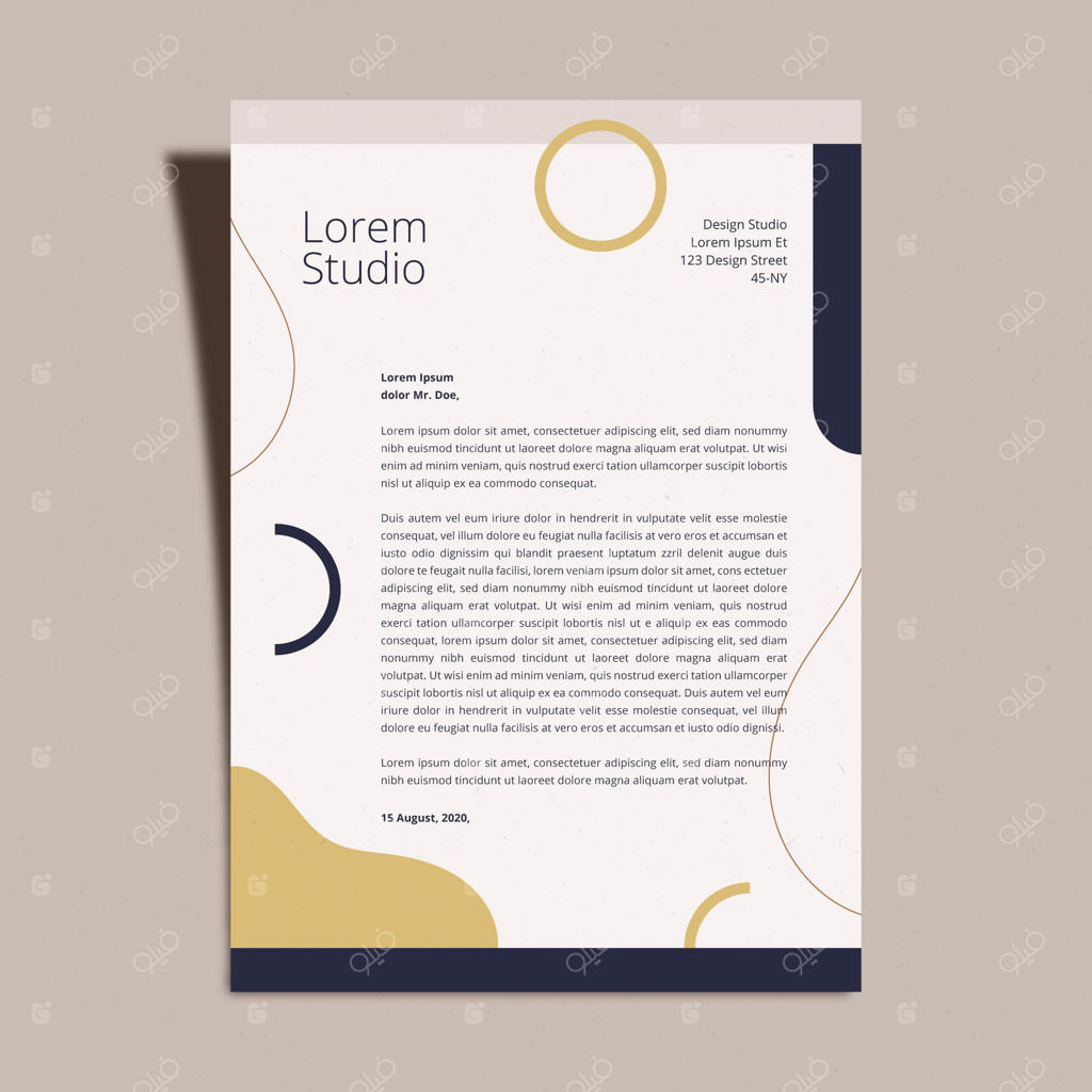 قالب سربرگ اداری