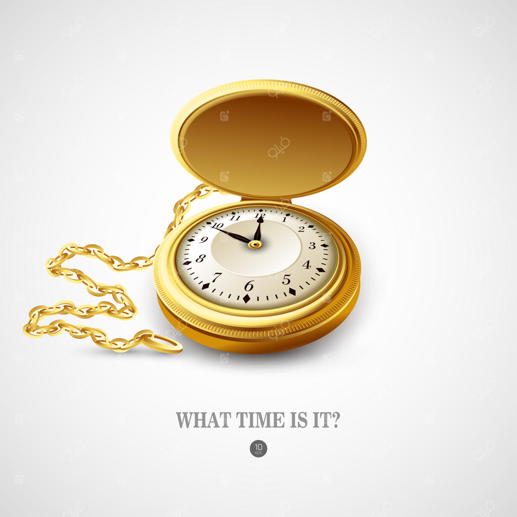 تصویرسازی ساعت عتیقه