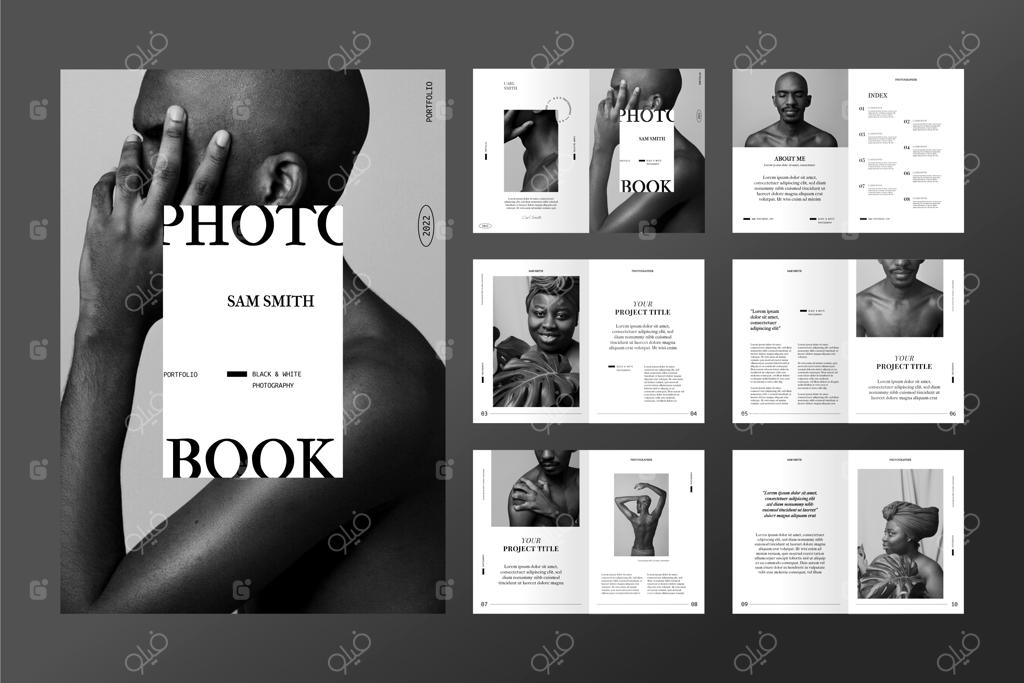 قالب کتاب عکس با طراحی تخت