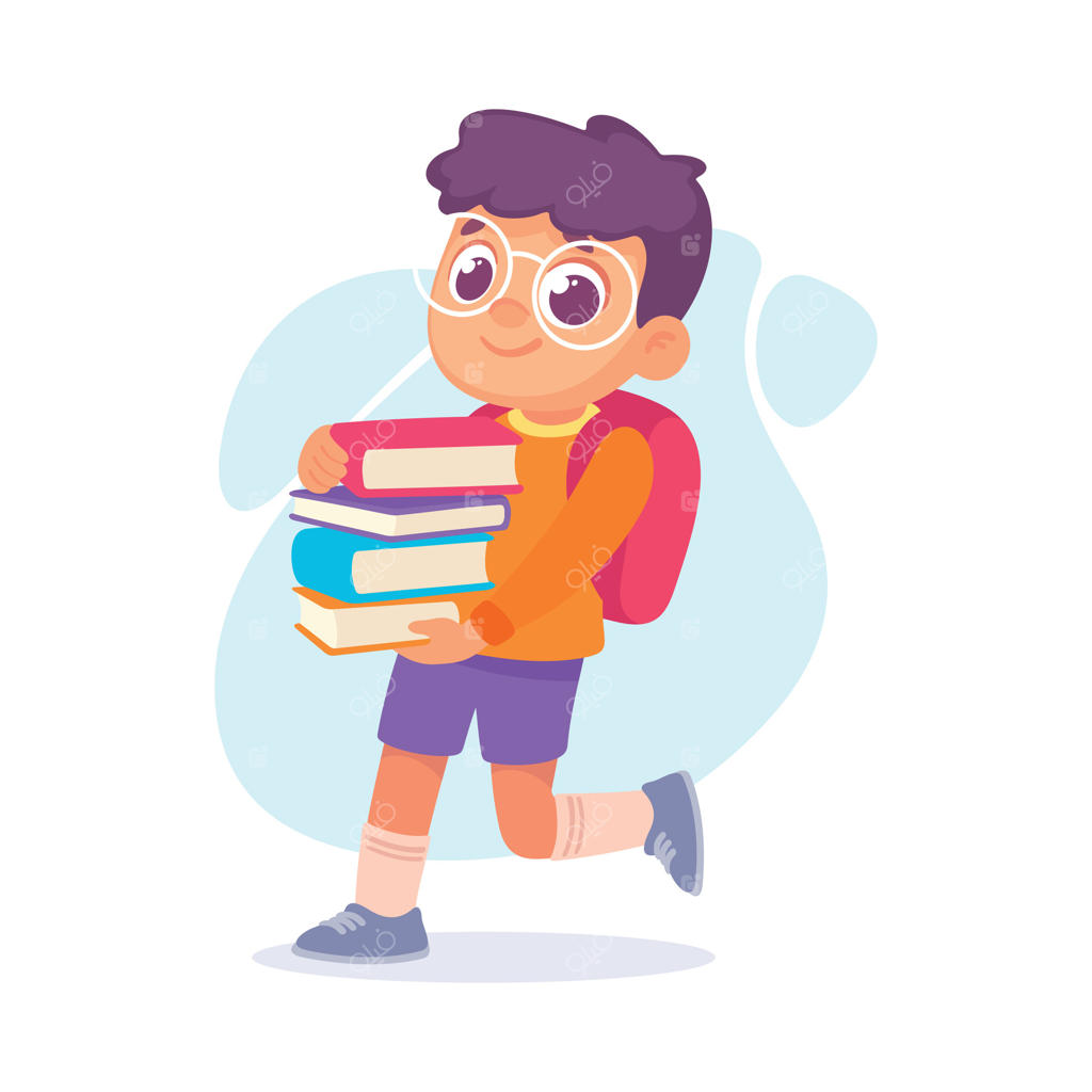 تصویر پسر زیبای کتاب‌به‌دست