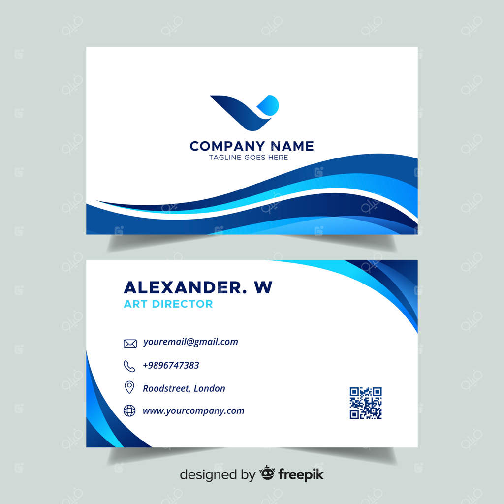 قالب کارت ویزیت انتزاعی و مدرن