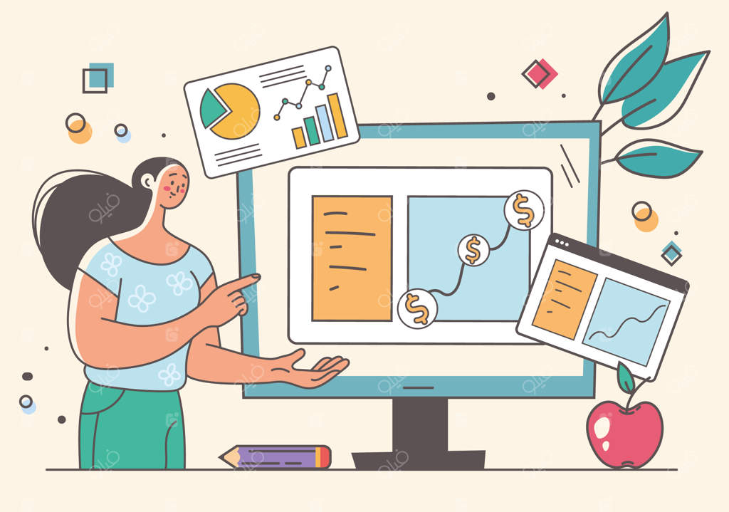 داشبورد تحلیل داده‌ها در گزارش مالی کسب‌وکار: راهبرد نظارت بر بازار و مفهوم انتزاعی