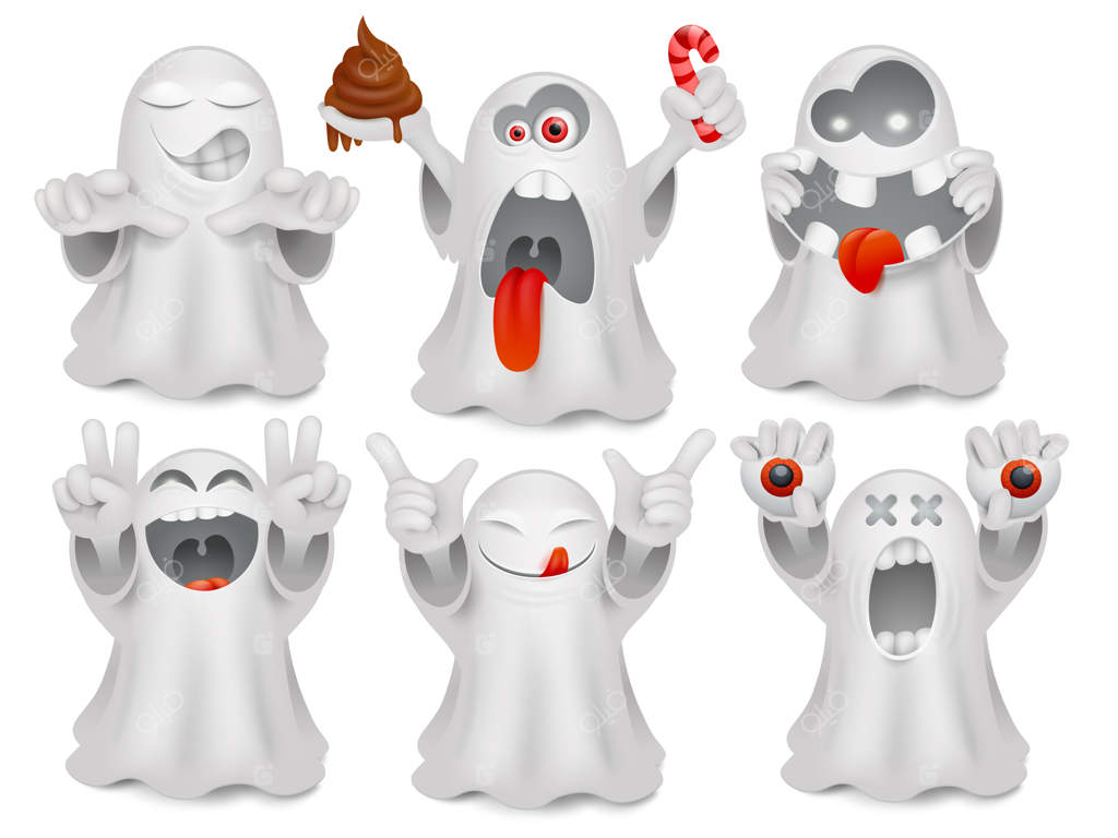 مجموعه‌ای از کاراکترهای کارتونی روح بامزه.