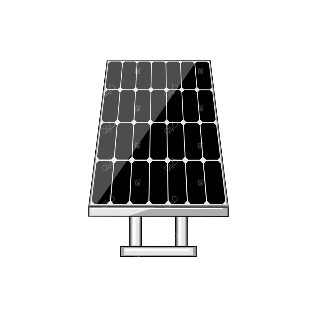 تصویرسازی کارتونی از کارایی پنل‌های خورشیدی
