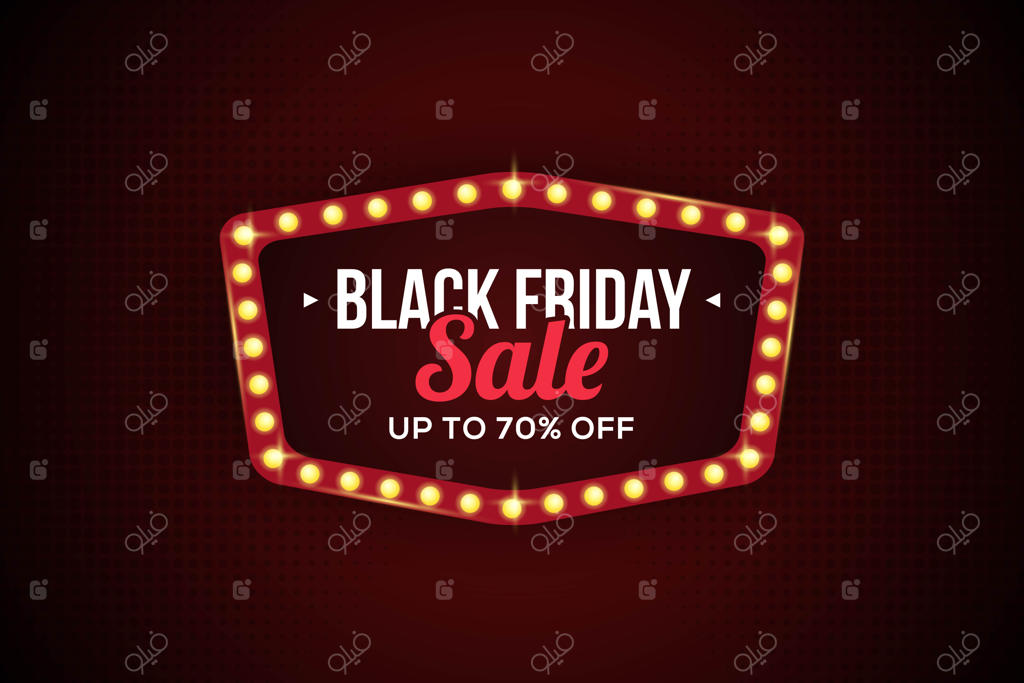 پترن بنر فروش ویژه جمعه سیاه برای تبلیغ کسب‌وکار