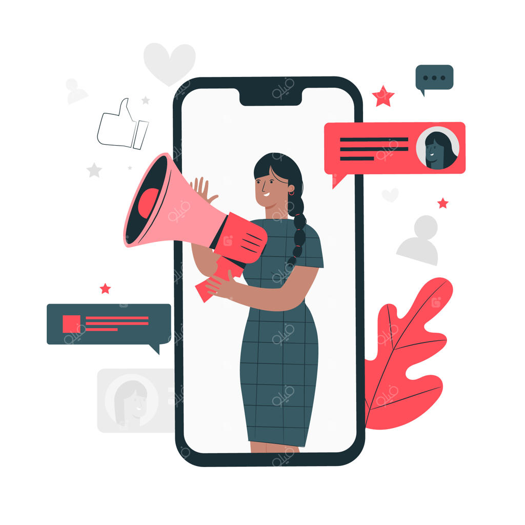 تصویرسازی مفهوم شبکه‌های اجتماعی