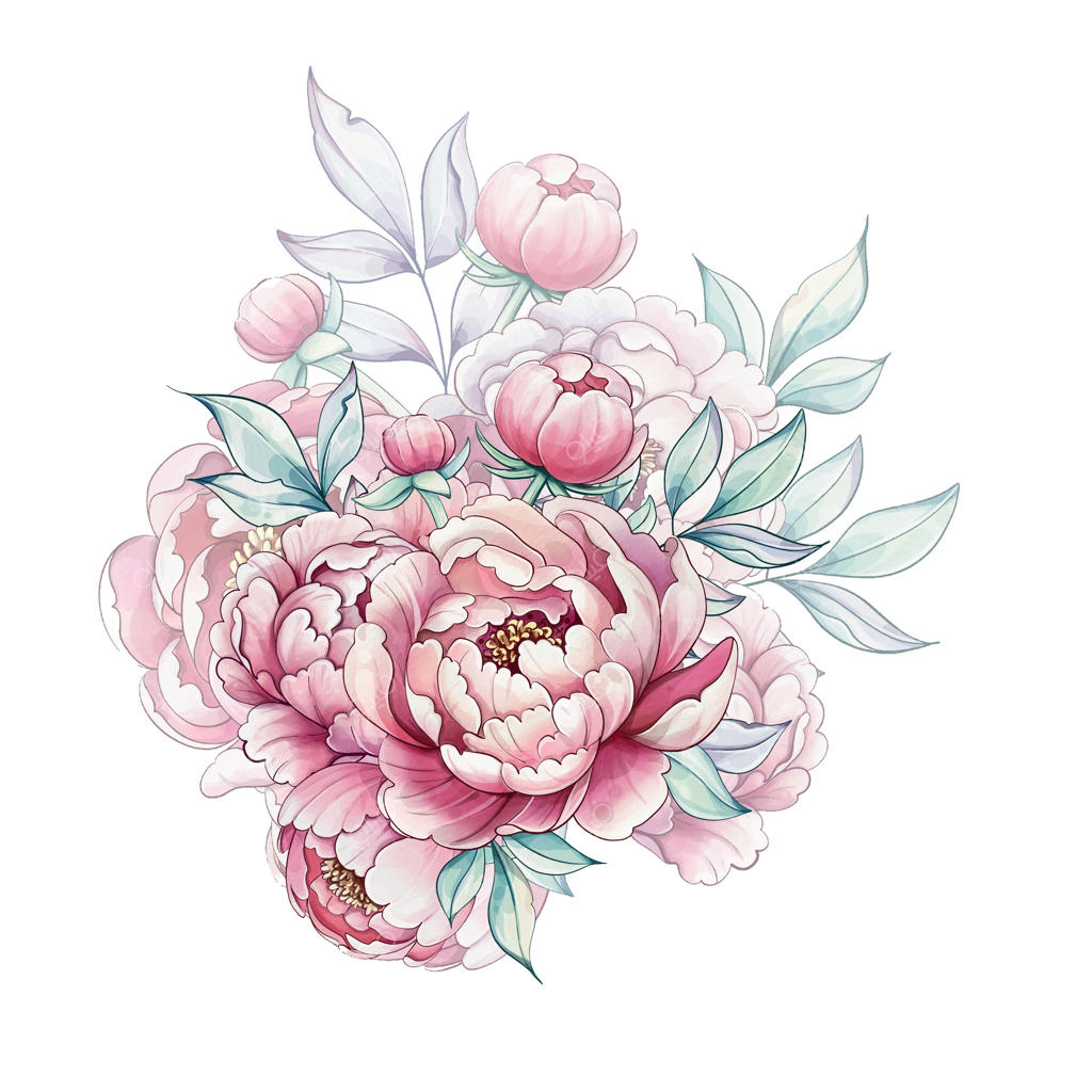 درخشش خیره‌کننده گل صد تومانی در سایه‌های صورتی، در میان برگ‌های سبز ملایم، جلوه زیبایی از هنر طبیعت را به تصویر می‌کشد.