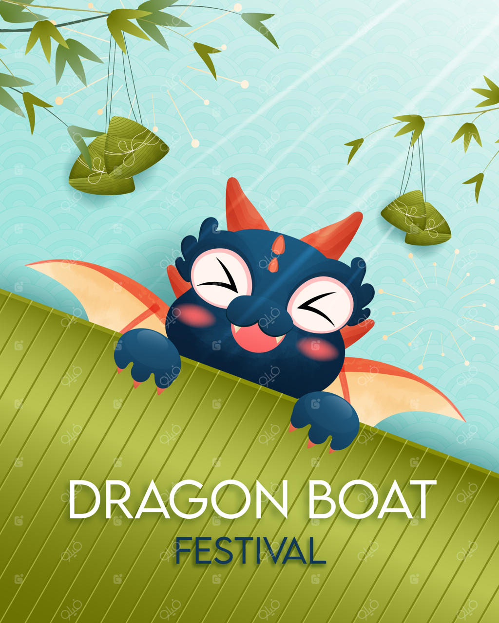 جشنواره قایق اژدها با اژدهای بامزه