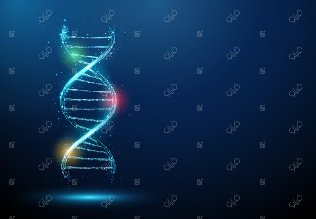 وکتور حرفه‌ای بررسی اهمیت DNA در علم و پزشکی