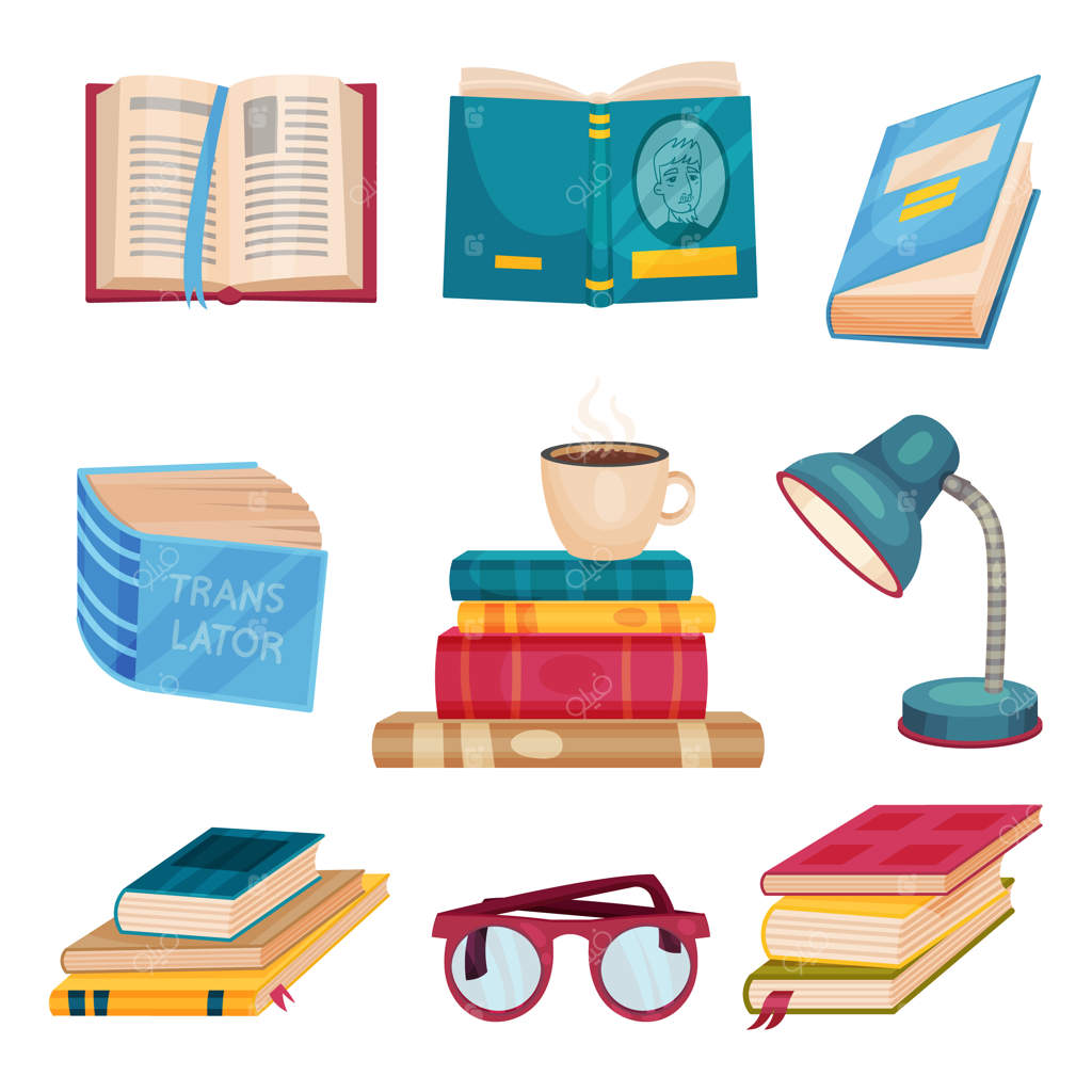 مجموعه‌ای از کتاب‌ها در کنار یک فنجان قهوه