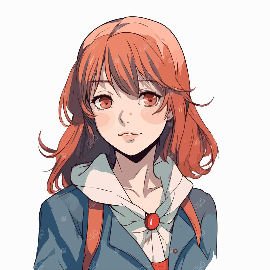 دختر جوان: طراحی شخصیت به سبک انیمه در سبک مانگا