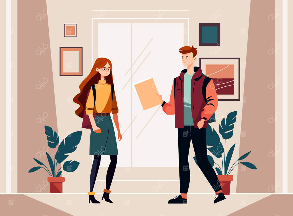 دانش‌آموزان بامزه با لباس‌های راحت و کتاب در دست، مفهوم آموزش