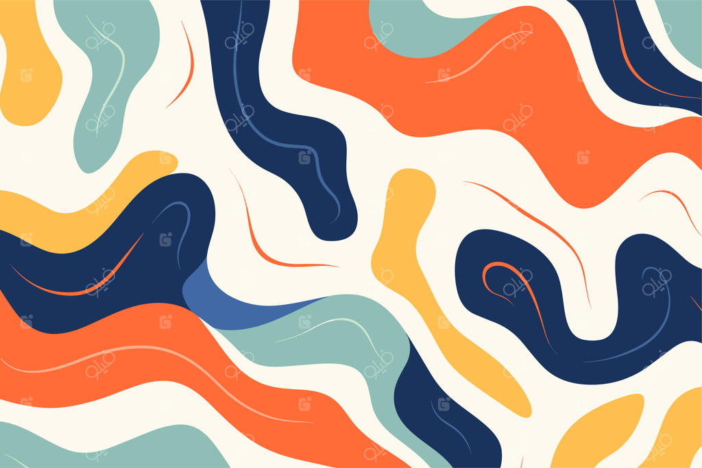 پوستر با پس‌زمینه انتزاعی