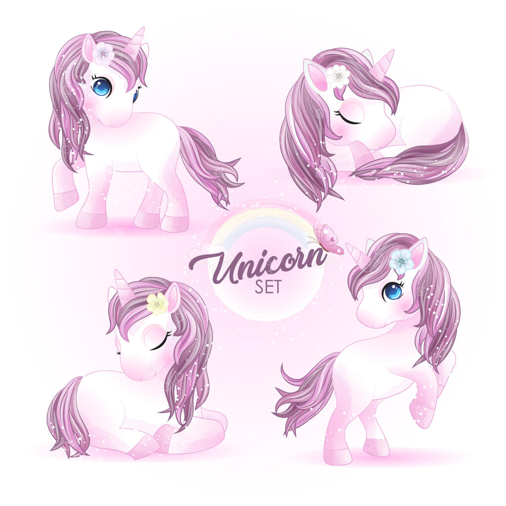 مجموعه شخصیت‌های بامزه تک‌شاخ دست‌ساز