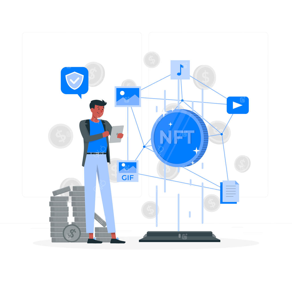 تصویرسازی مفهوم NFT