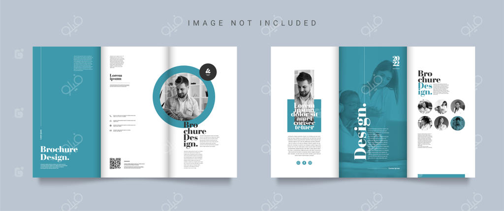 قالب بروشور سه لتی