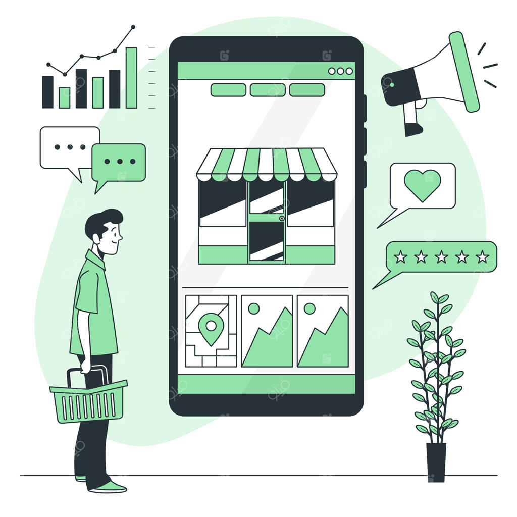 ایده‌پردازی تصویرسازی کمپین تجارت الکترونیک