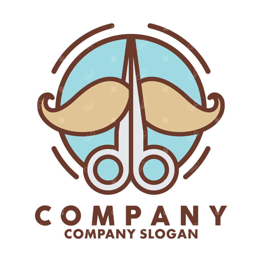 تصویر برداری لوگوی آرایشگری سلمانی برای آرایشگر