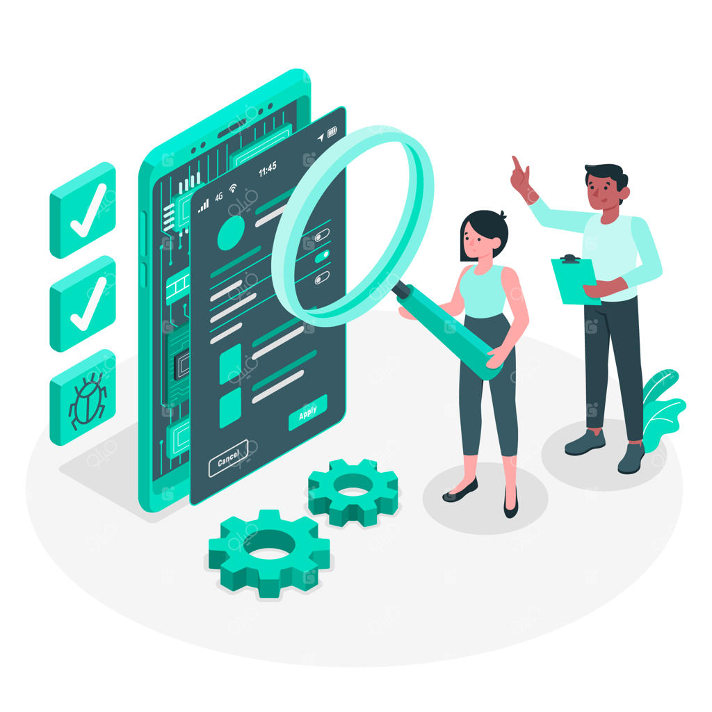 تصویرسازی مفهومی تست موبایل