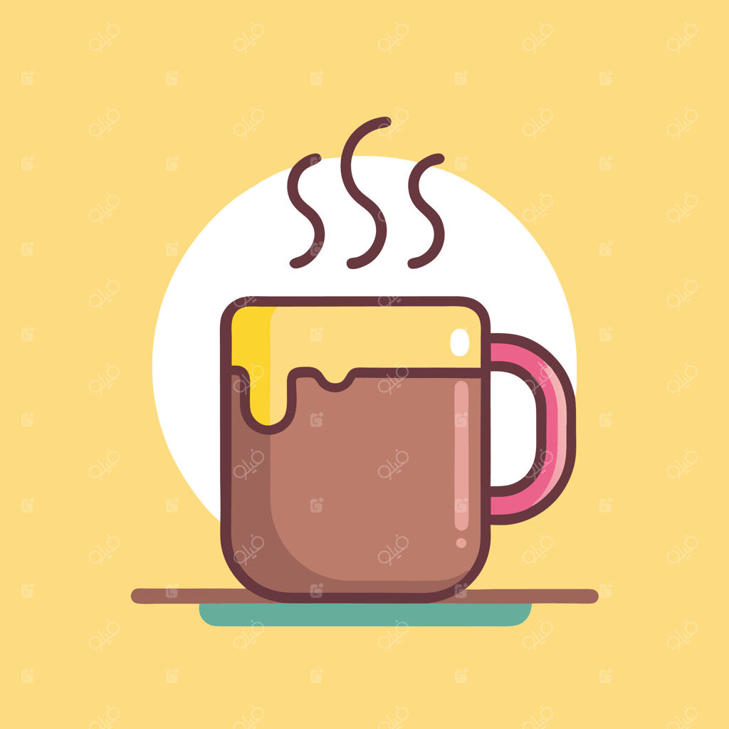 فنجان قهوه داغ در فضایی گرم و دلنشین