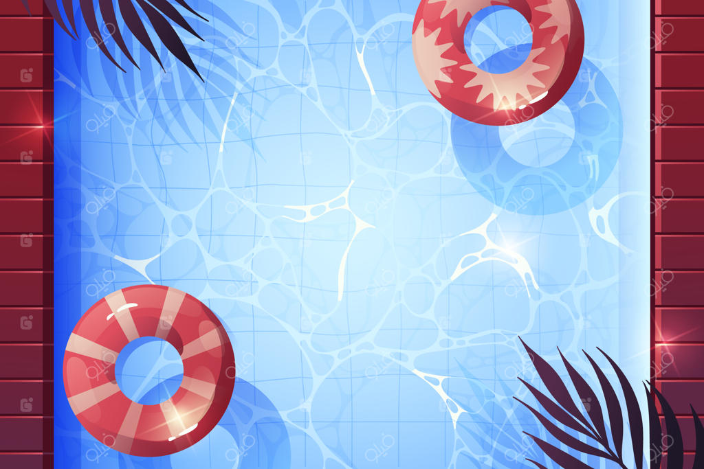 پس‌زمینه استخر با طیف رنگی