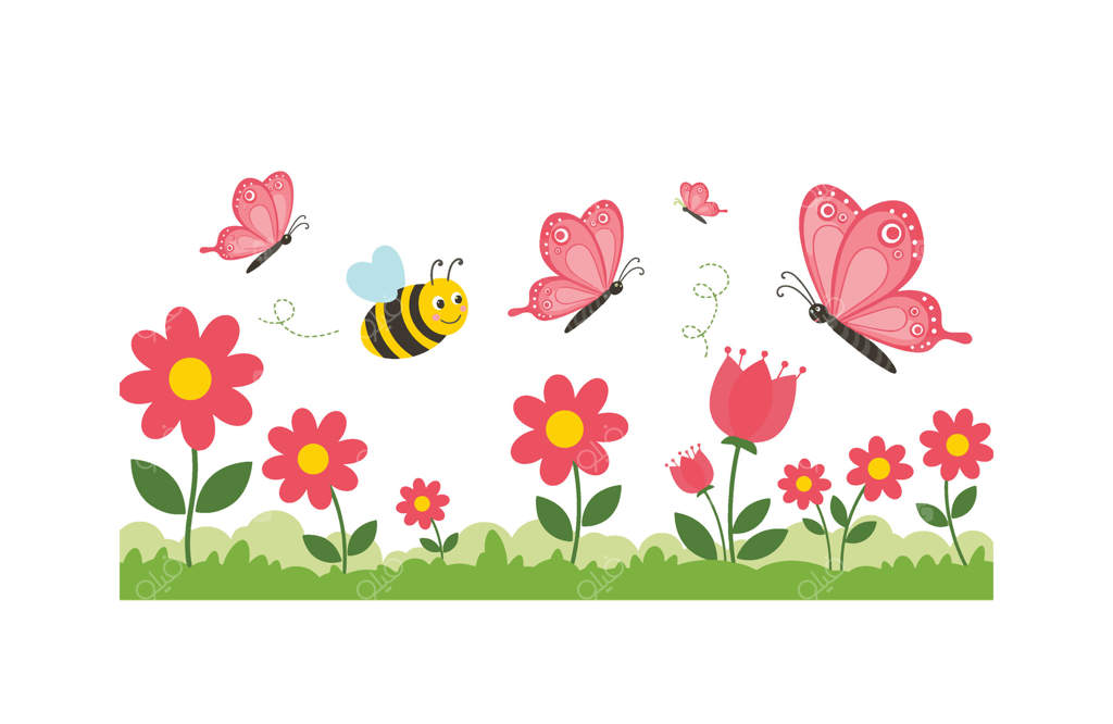 انیمیشن جذاب از طبیعت: باغ گل با حشرات گرده‌افشان