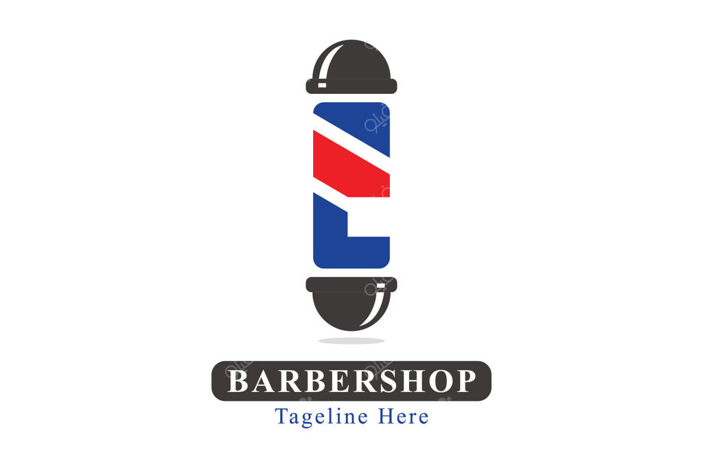 لوگوی تیرک آرایشگاه. لوگوی انتزاعی حرف E. مفهوم لوگوی حروف ابتدای اسم. لوگوی خلاقانه و حرفه‌ای. طراحی ساده و قابل ویرایش.