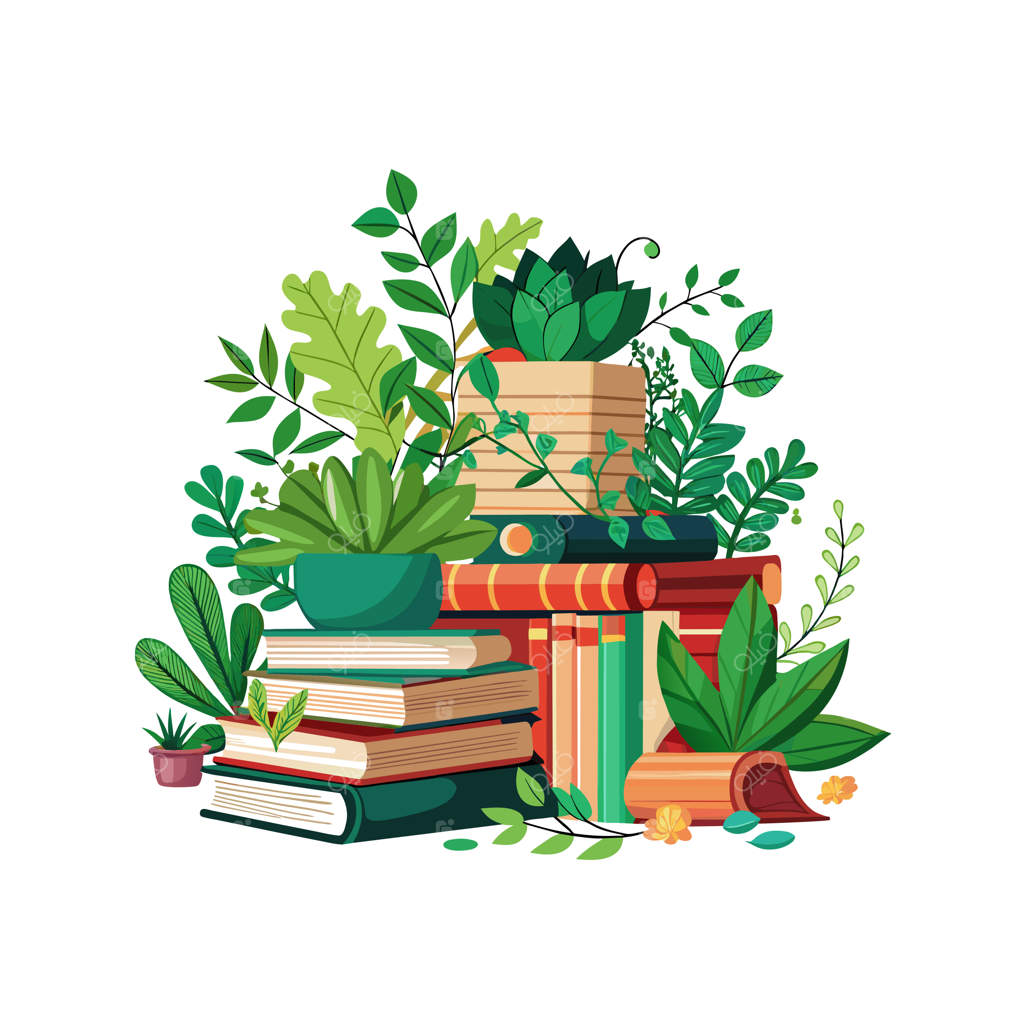 مفهوم تصویرسازی وکتور انباشت کتاب‌ها