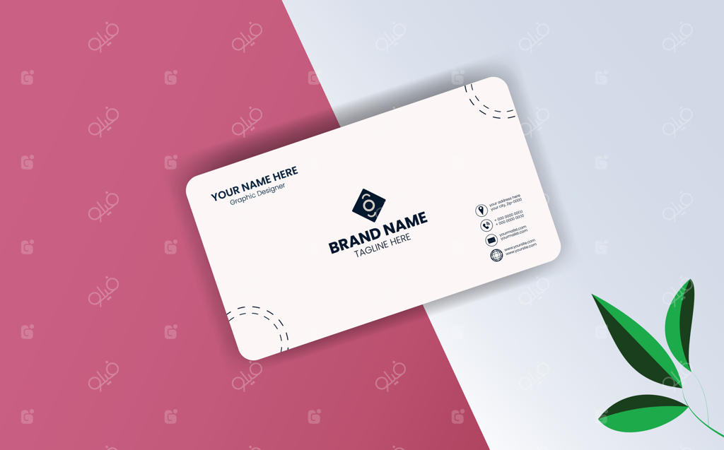 کارت ویزیت حرفه‌ای به رنگ سفید