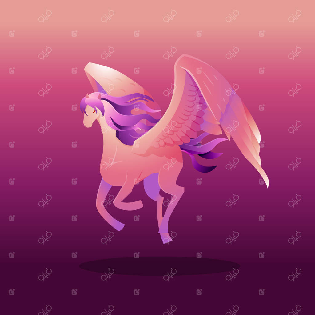 افسانه زیبای پگاسوس، اسب بالدار: فرود موجود خیالی افسانه‌ای کارتونی