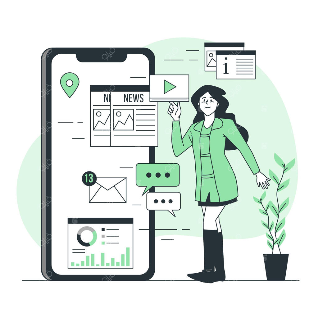 تصویرسازی مفهوم اطلاعات فوری