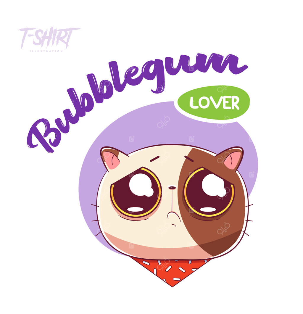 طرح گربه شیرین‌دوست روی تیشرت، سویشرت، قاب موبایل و سوغاتی‌ها