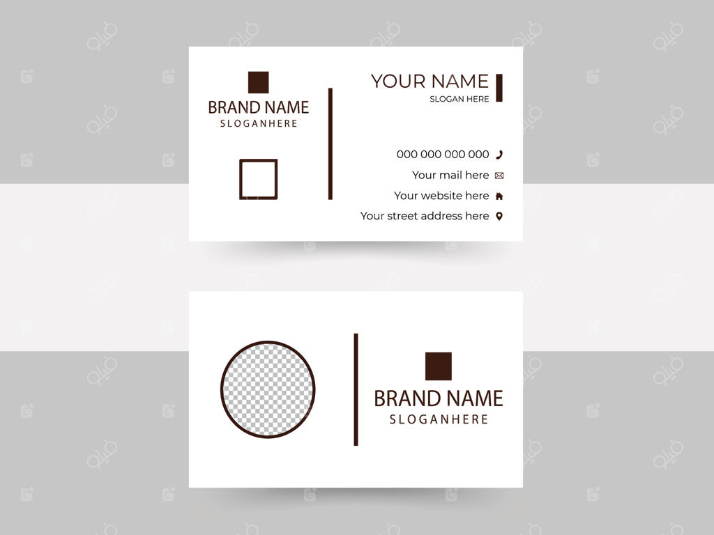 قالب‌های چاپ کارت ویزیت مدرن، طراحی کارت ویزیت دو رو.