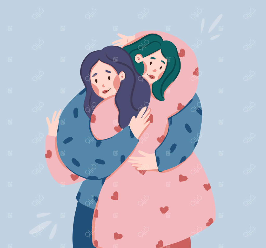 آغوش دو دوست